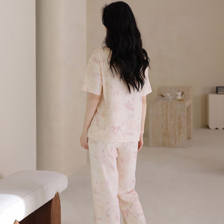  Miiow/猫人 纯棉100% 女士睡衣套装 茜粉【纯棉紧密 | 自带胸垫】 2XL