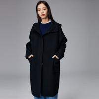 PALUOPO/帕罗 宽松显瘦 女士绵羊毛大衣