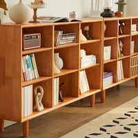 美型美酷 sj-01 实木书柜组合矮柜 樱桃木色