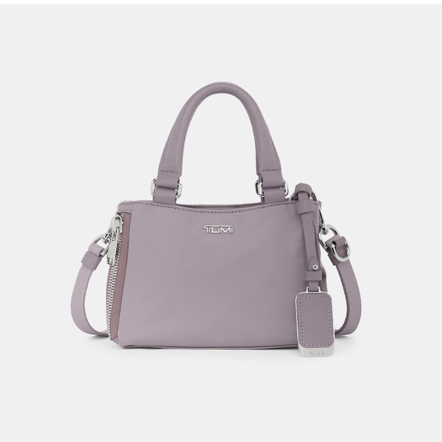 TUMI 【超实用迷你托特包】VOYAGEUR系列女士高端摩登通勤逛街手提斜挎包包19cmX13.25cm 丁香紫