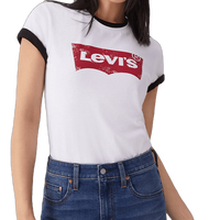 Levi's/李维斯 经典LOGO印花 女士短袖T恤