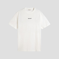 GANT 男纯色休闲百搭纯棉舒适圆领短袖T恤