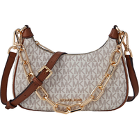 MICHAEL KORS 中号 女士斜挎包 链条 香草白/橡果棕 150