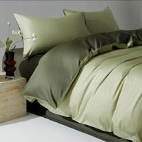 云瑾 100支长绒棉全棉床上四件套纯棉床单被套床笠三件套轻奢四季床品