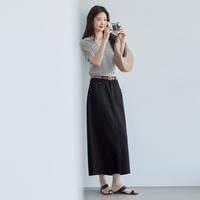 伊芙丽 蓬松感 女士牛仔裙