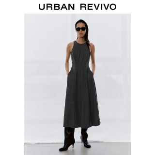  URBAN REVIVO 莱赛尔牛仔 女士连衣裙