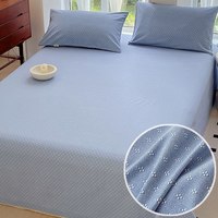 优宜 纯棉加厚老粗布床单 100全棉亚麻