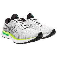 Asics亚瑟士男运动鞋跑步缓震轻质回弹专业舒适GEL-NIMBUS24透气 White/Black 10.5