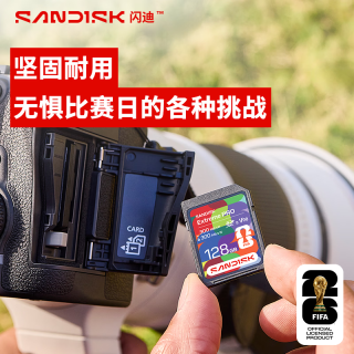 闪迪 读写速300MB/s SD内存卡  V90世界杯授权版