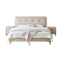  QuanU/全友 头层牛皮 真皮床 储物床 【储物床 | 卡其】 1.5米x2米