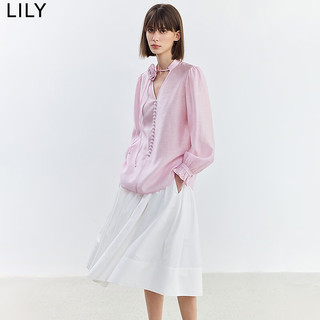  LILY/丽丽 垂坠感 女士衬衫 122粉红