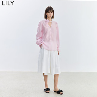  LILY/丽丽 垂坠感 女士衬衫 122粉红