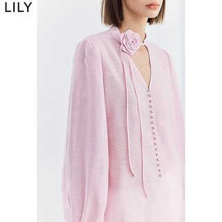  LILY/丽丽 垂坠感 女士衬衫 122粉红