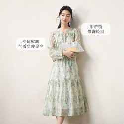 香影 收腰 女士连衣裙