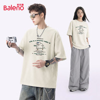 班尼路 华夫格 男士T恤衫 5XL -杏#JPB帽兜酷猫