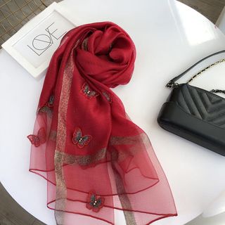  抖芊 桑蚕丝 女士丝巾