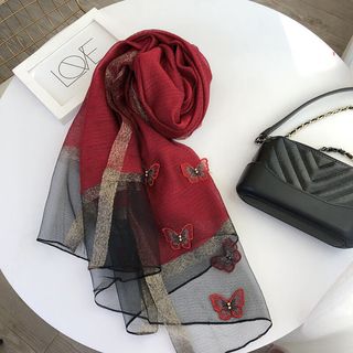  抖芊 桑蚕丝 女士丝巾
