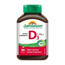 Jamieson 维生素D3 2500IU*180片 阳光瓶