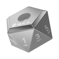  MAOTAIZI/猫太子 翻转计时 电子秒表 【一秒计时】十面翻转计时 银