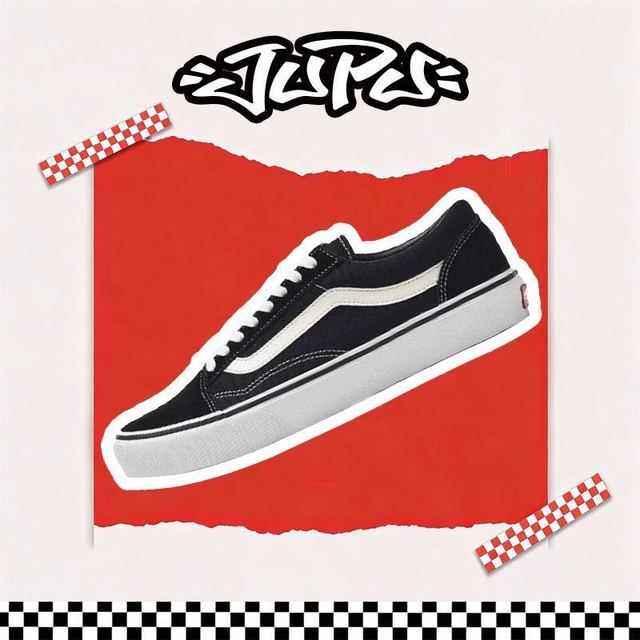 VANS old school式 经典黑白 日版男女情侣低帮板鞋