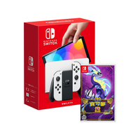 Nintendo/任天堂 体感 Switch游戏机 日版OLED白色64GB+宝可梦紫(保税仓)