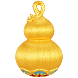 潮宏基 祥瑞硬金 女士黄金吊坠