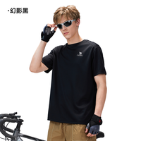 CAMEL/骆驼 透气 户外速干T恤 幻影黑,男款,A15BAVV051A XL
