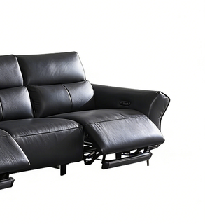 LAZBOY 乐至宝 星翼S1系列 90.GN.677C 皮艺电动沙发 翻倒几大三人位 钻石黑