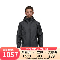 Patagonia 男士防水潮流冲锋 Torrentshell3L 85241 黑色 XXL