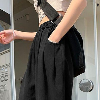  子牧棉麻 百搭 女士休闲裤