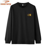 德尔惠 男士加绒卫衣 休闲长袖套头衫