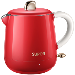 苏泊尔 SW-06T101A 便携式烧水壶  红色 0.6L