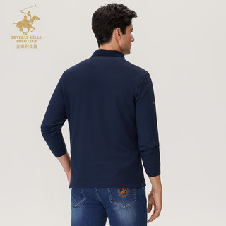  BEVERLY HILLS POLO CLUB/比华利保罗 精梳新疆棉 男士Polo衫 2XL 深蓝色