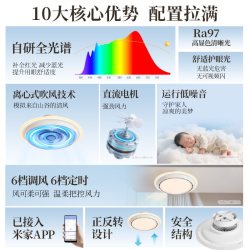 欧普照明 无叶风扇 吊扇灯