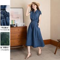 JEANSWEST/真维斯 收腰显瘦 女士牛仔连衣裙