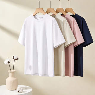  JD FASHION 100%棉 圆领短袖T恤