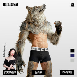 野兽来了 抗菌生蚝素 男士内裤