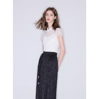  3COLOUR/三彩 新中式透视盘扣 女士衬衫