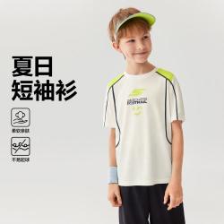 斯凯奇 舒适透气 男童短袖t恤衫