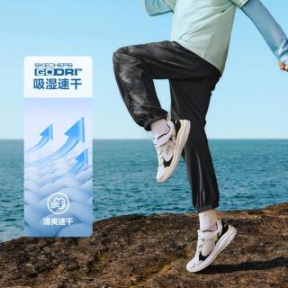 斯凯奇 男女中大童|春夏季长裤梭织舒适运动儿童裤子