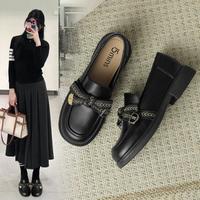 15分钟 2026夏季新款厚底乐福鞋气质蝴蝶结制服单鞋女鞋