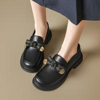 15分钟 日系蝴蝶结乐福鞋春季软底实穿通勤单鞋懒人一脚蹬百搭舒适女鞋
