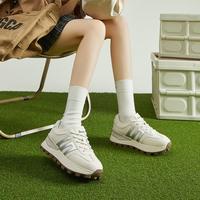 15分钟 春季透气网面鞋清爽学院风小白鞋厚底德训鞋百搭舒适女鞋休闲鞋