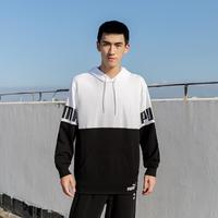 PUMA POWER潮流拼色大logo连帽男款运动卫衣男套头衫