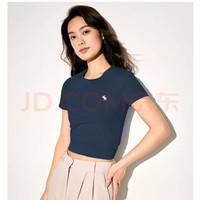 Abercrombie & Fitch 小麋鹿图案女装 夏季美式修身短袖T恤