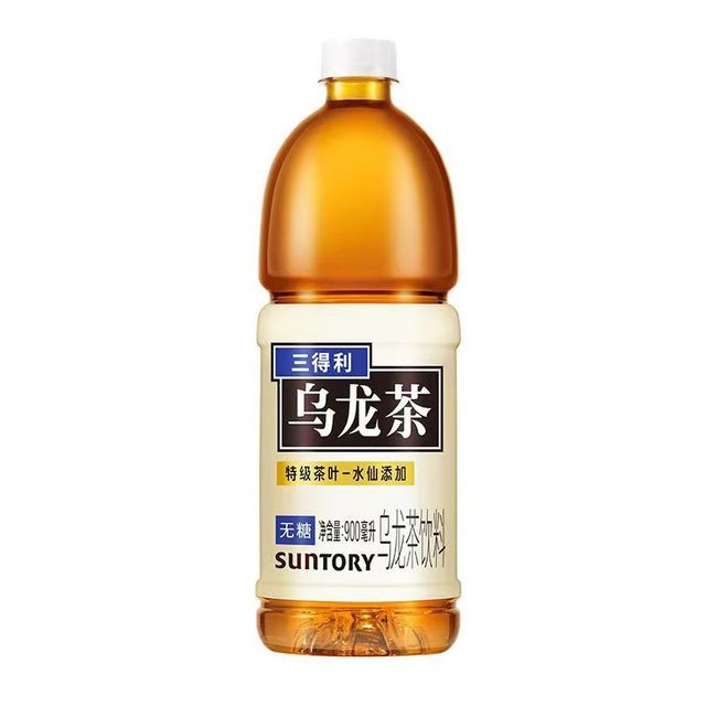 三得利 900ml大瓶无糖茉莉桂花乌龙茶饮料0糖0脂肪健康饮品