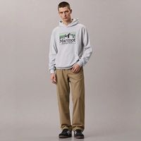 限尺码：Marmot 男士休闲LOGO款连帽卫衣（紫色绿色）