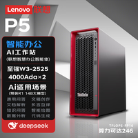 联想 Thinkstation P5算力平台DeepSeek R1 14B大模型AI推理训练一体机工作站主机+智慧办公智能体