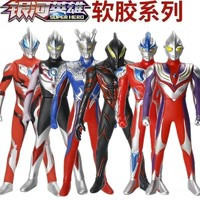 溪鸟 软胶奥特曼人偶迪迦赛罗儿童玩具