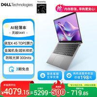 戴尔 笔记本电脑 灵越14 5441 新款 14英寸轻薄本高性能商务办公学生AIPC 骁龙X 16G 512G